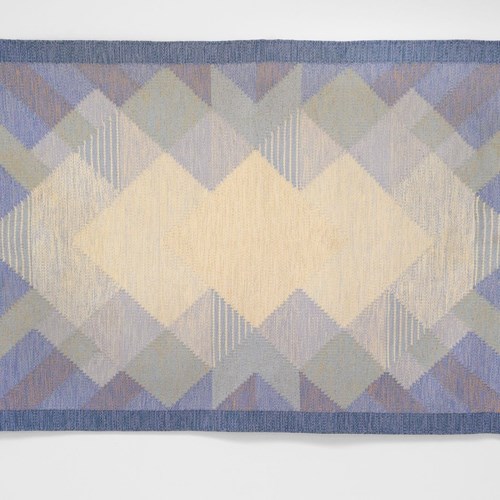 Vintage Swedish Flatweave Rug By Anna Johanna Ångström