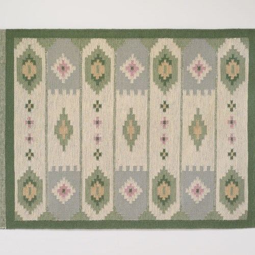 Mid-Century Swedish Flatweave Rug