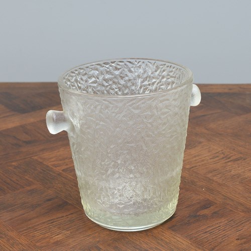 Textured Glass Champagne Bucket