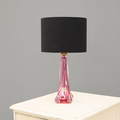 Pink Crystal Table Lamp