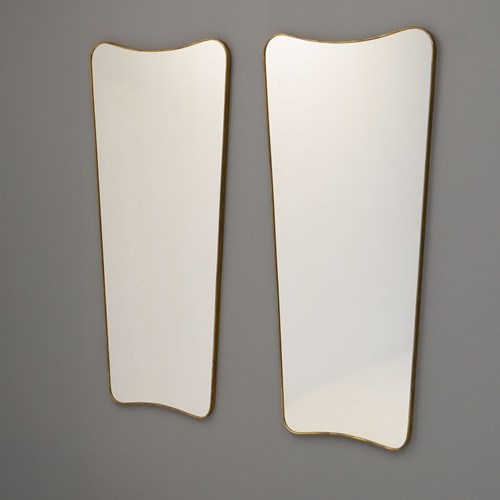 Pair Of Curved Mirrors