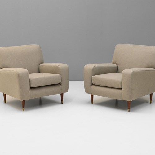 Pair Of Mid-Century Armchairs