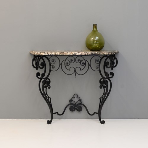 Marble Top Console Table