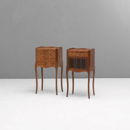 Decorative Pair Of Bedside Tables