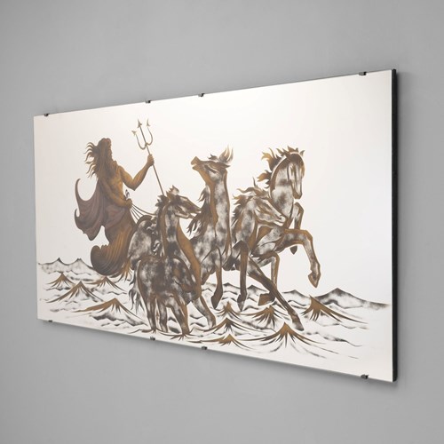 Large Decorative Frameless Mirror