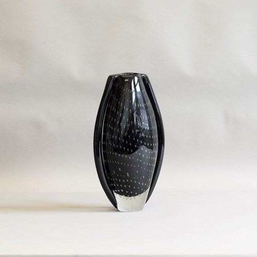 Black Glass Vase