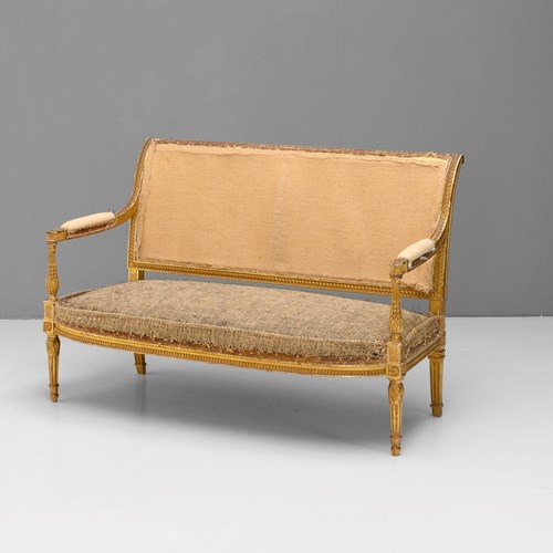 Gilded French Settee