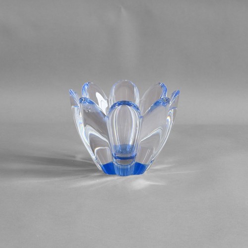 Glass Petal Bowl By Orrefors