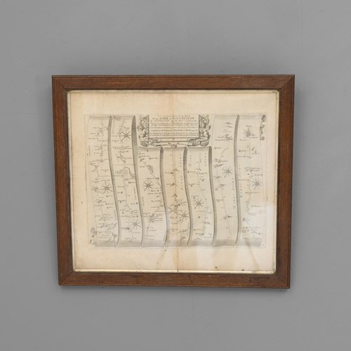 Map Of The York To Weft-Chester Road