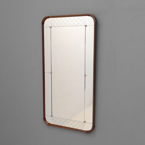 Large Rounded Corner Harlequin Mirror