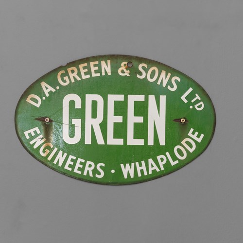 D.A Green Sign