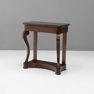 Marble Top Mahogany Console