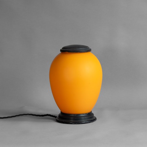 Mid-Century Orange Table Lamp