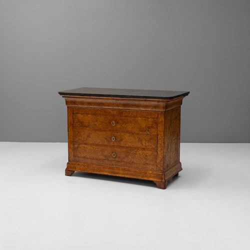 Marble Top Elm Commode