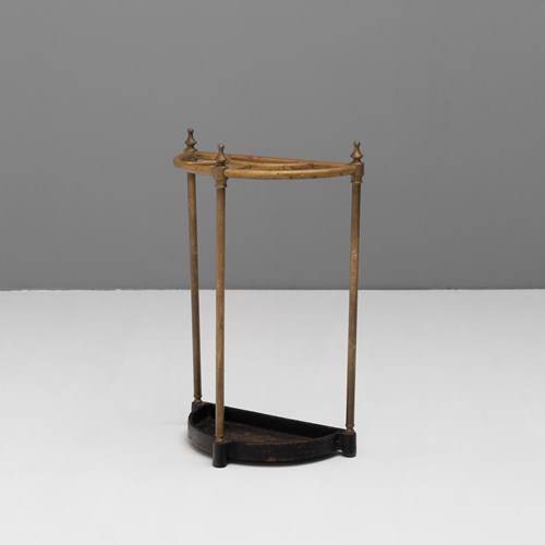 Demi-Lune Brass Stick Stand