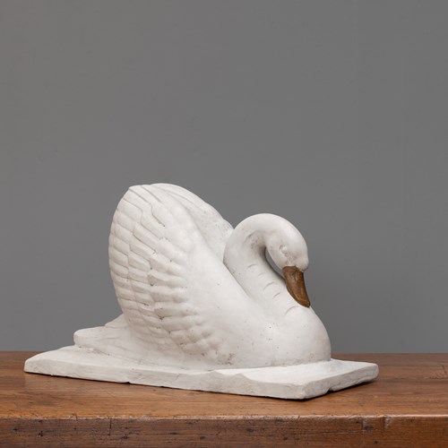 Art Deco Swan Sculpture