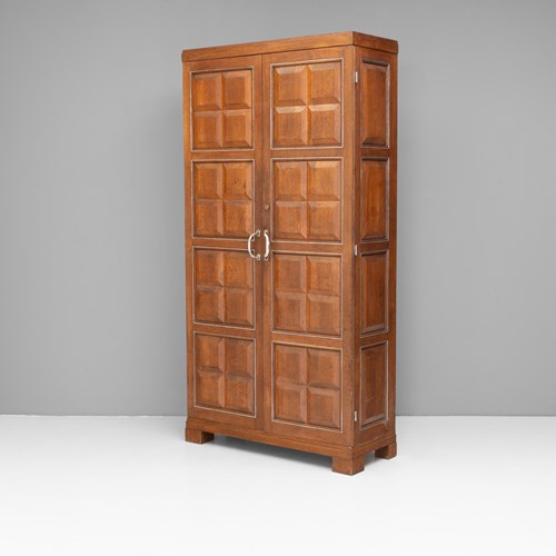 Art Deco Oak Cupboard 