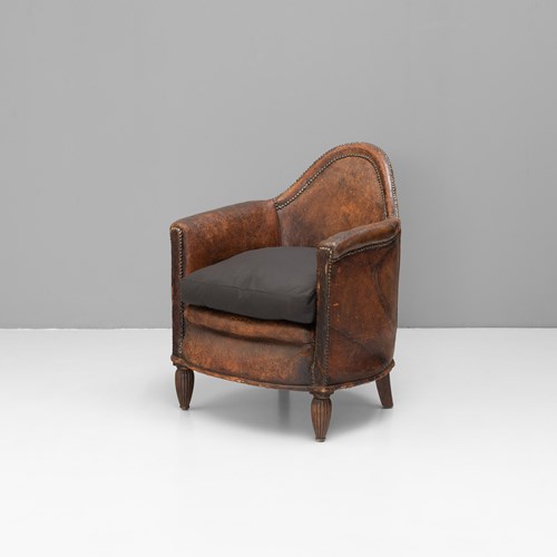 Leather Tub Chair
