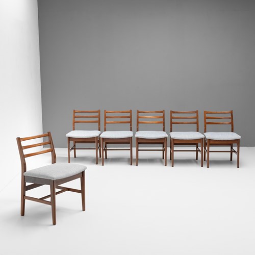 Set Of Six Mid-Century Dining Chairs
