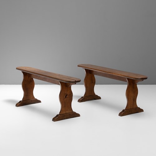 Pair Of Chestnut Benches