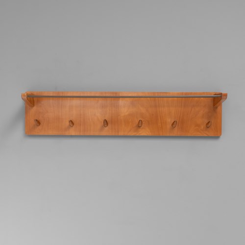 Mid-Century Wall Mounted Luggage Rack