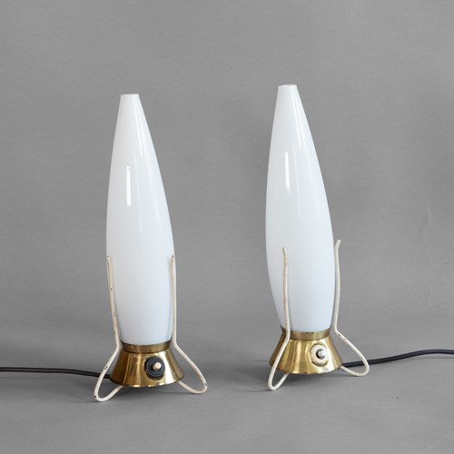 Pair Of Rocket Lamps