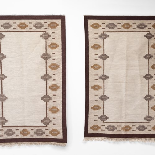 Near Pair Of Mid-Century Kilims