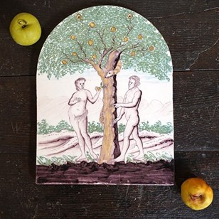 18Thc Earthenware Plaque Of The Fal...