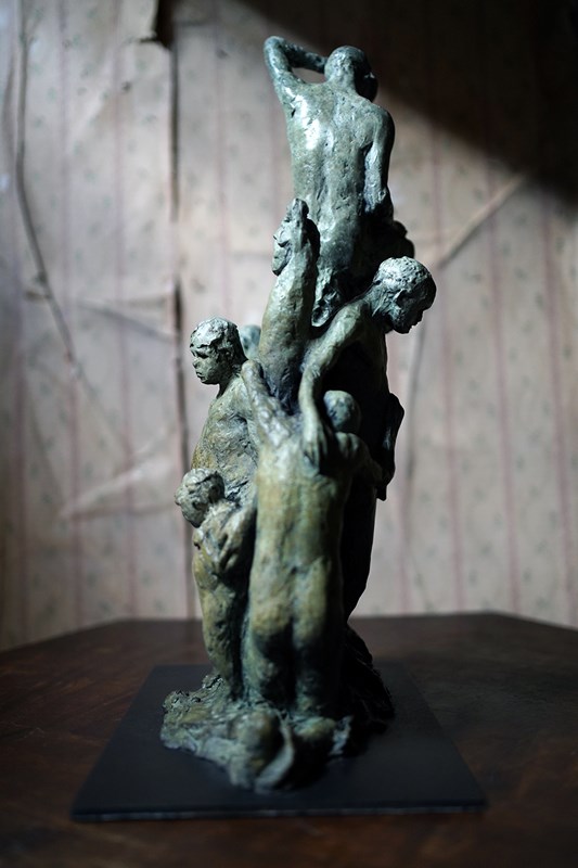 Beth Carter; The Innocents Group; Bronze; Edition 3 Of 10-doe-and-hope-bethcarterinnocents18-main-638103333286987207.jpg