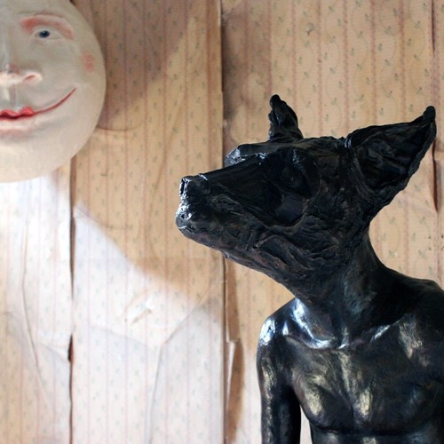 Beth Carter; Sitting Dog; Bronze; Edition 2 of 15