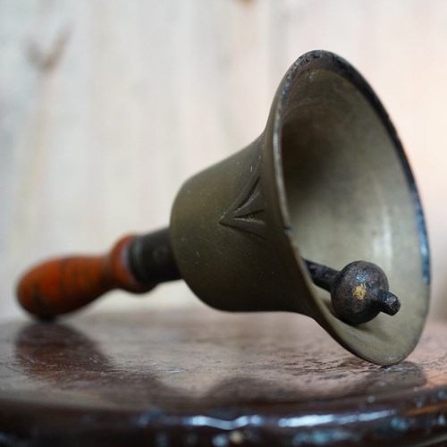 Scarce Late 19Thc Convict Watchman’S Bronze Alarm Bell C.1890