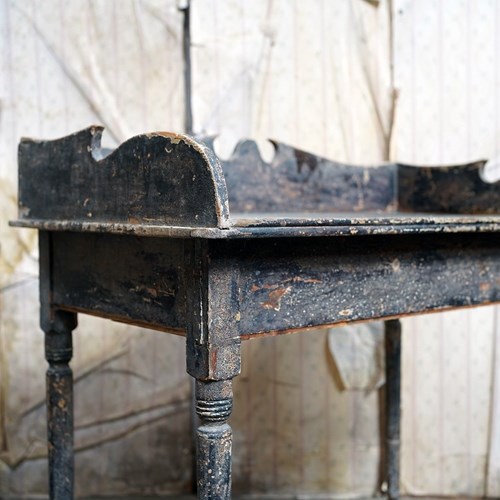 Early 19Thc Painted Oak & Pine Washstand C.1825-35