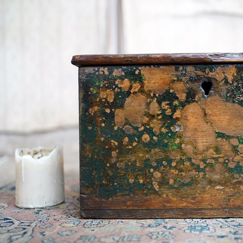 Early 19Thc Painted Pine Box C.1830