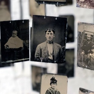 Huge Collection Of x150 19thC Tinplate Photographs