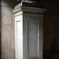 Large 19thC Italian Faux Marble Painted Cupboard