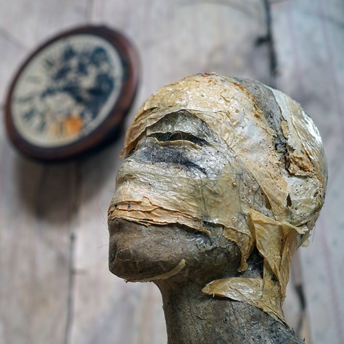 A Mid 20Thc Unfinished Papier-Mâché Bust3