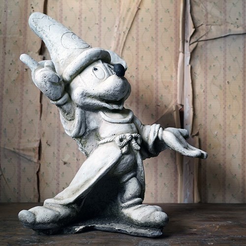 20Thc Stone Figure Of Mickey Mouse; The Sorcerer’S Apprentice In Fantasia