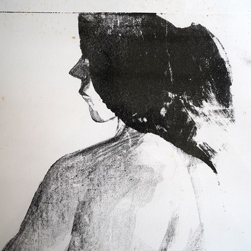 Large Nude Study By William ‘Bill’ Moorman; To Laurie & Kathy Lee 1977