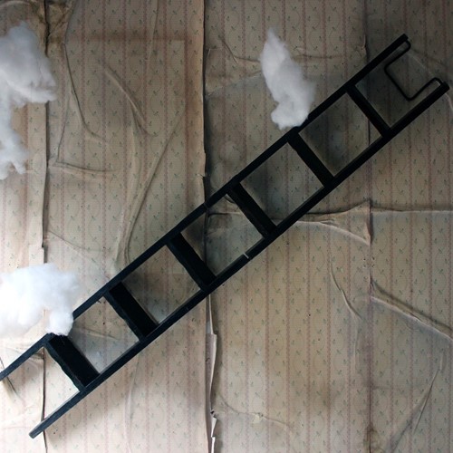 Victorian Painted Six-Tread Coaching Ladder C.1870