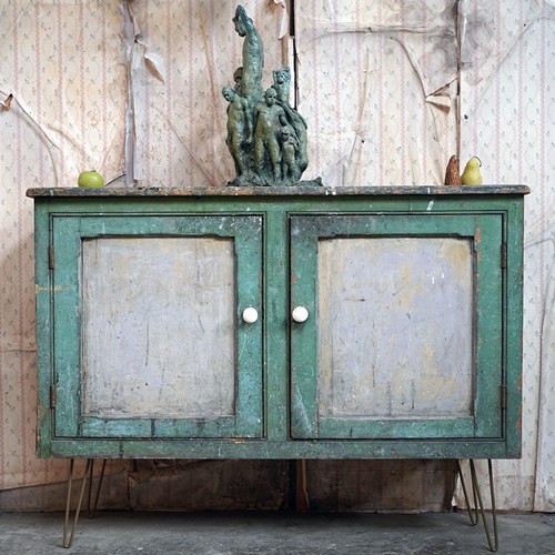 Mid-Victorian Painted Pine Sideboard C.1860