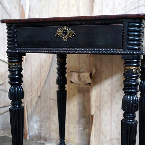 Fine Late Regency/William IV Period Rosewood & Ebonised Side Table C.1825-35