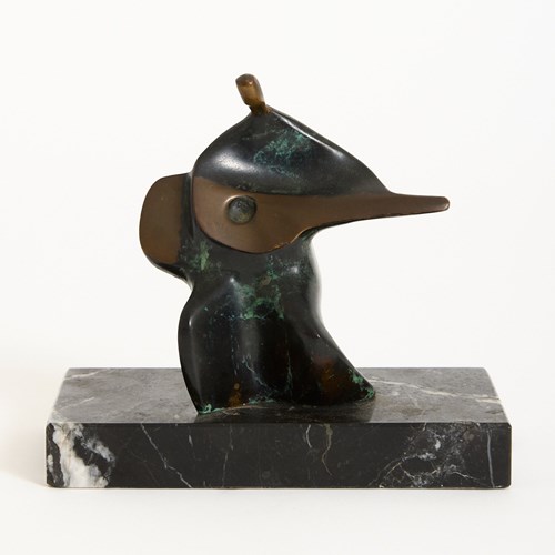 Bronze Sculpture Of A Zither Player
