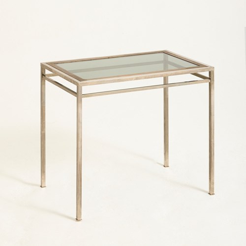 Brass And Nickel Side Table