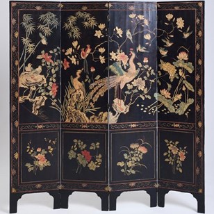 Chinese Lacquer Screen