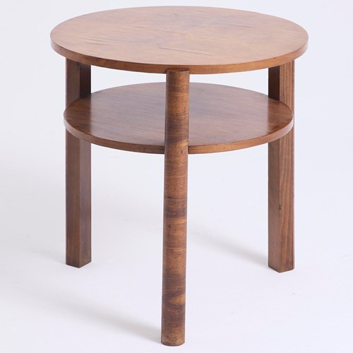 Art Deco Walnut Side Table