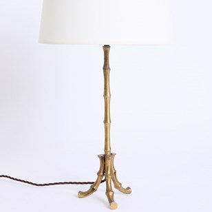 Bronze Bamboo Table Lamp