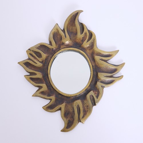 Brass Sunburst Mirror