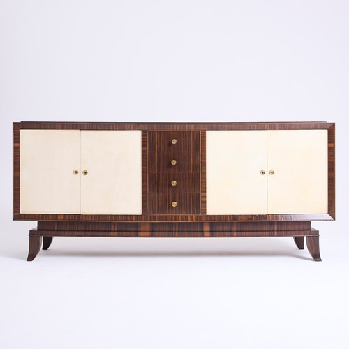 Art Deco Velum And Macassar Sideboard