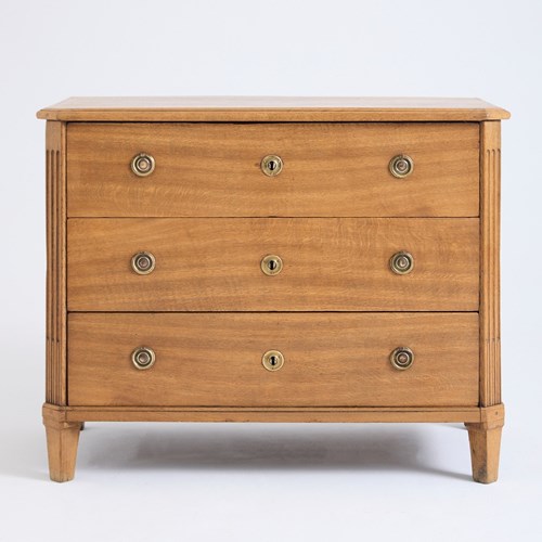Gustavian Oak Chest Of Drawers