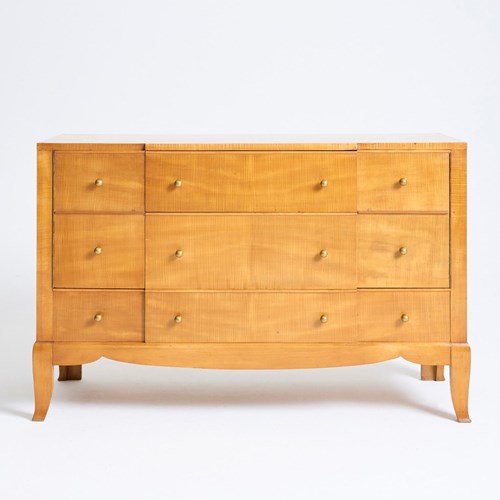 Art Deco Sycamore Chest Of Drawers